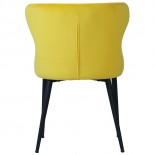 Nevada Orbit Chair - Yellow Velvet